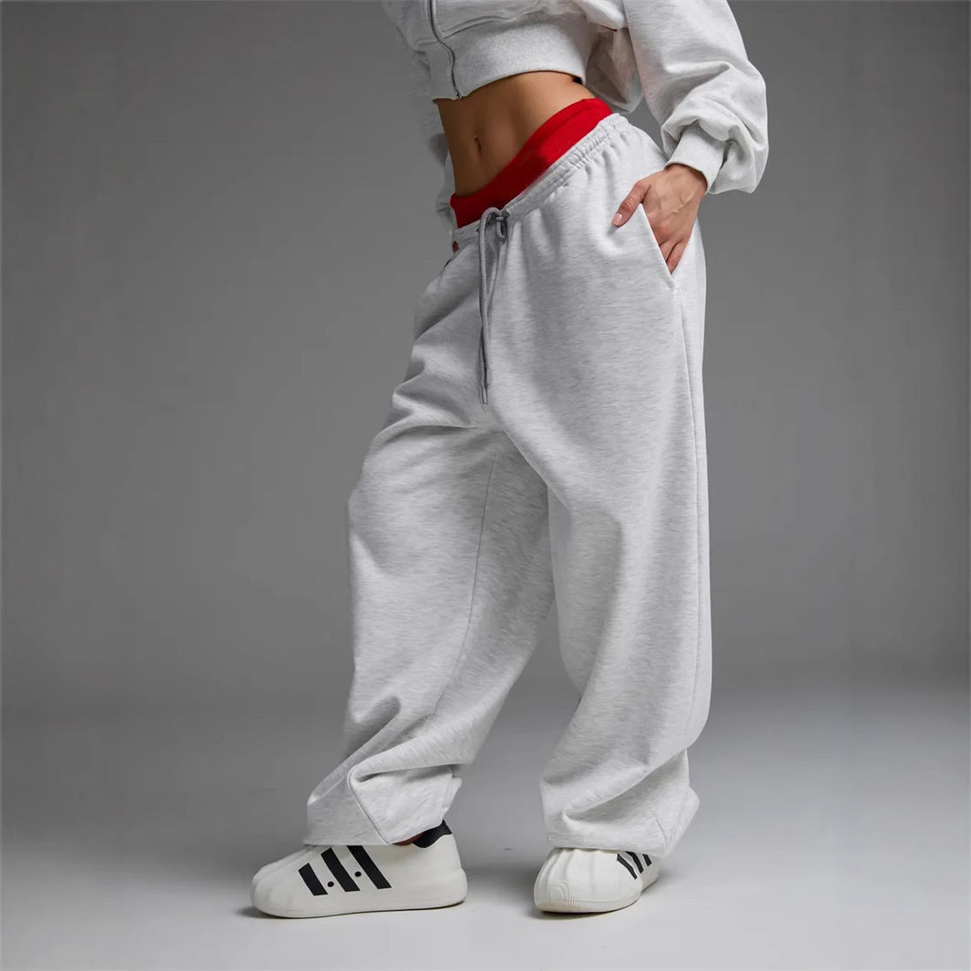 OVERSIZED DRAWSTRING SWEATPANTS STREETWEAR LOUNGE FIT