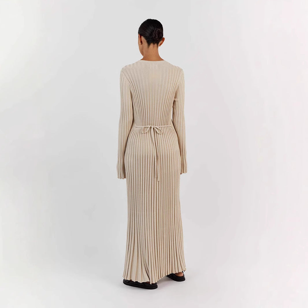RIBBED KNIT MAXI DRESS